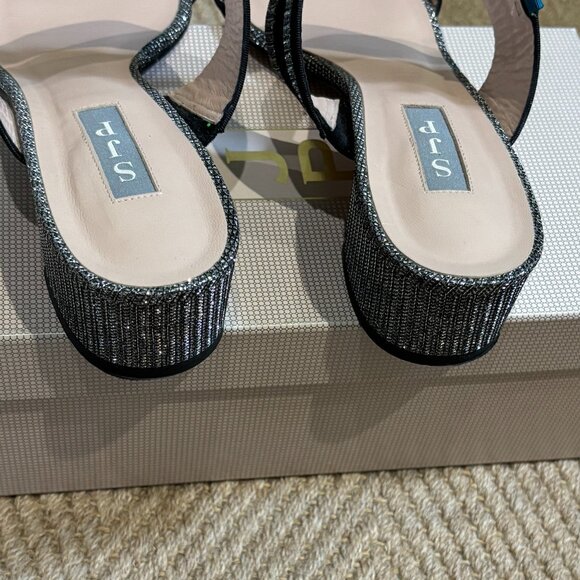 Sjp By Sarah Jessica Parker black sparkly sandals - Picture 5 of 11